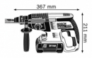 BOSCH GBH 36 V-LI (2 x 2,6 Ah Li-Ion Akku) 2