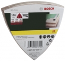 Bosch  25-teiliges Schleifblatt-Set für Deltaschleifer, Klett, 