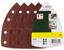 Bosch  25-teiliges Schleifblatt-Set für Multischleifer, Klett, 1