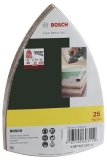 Bosch  25-teiliges Schleifblatt-Set für Multischleifer, Klett,