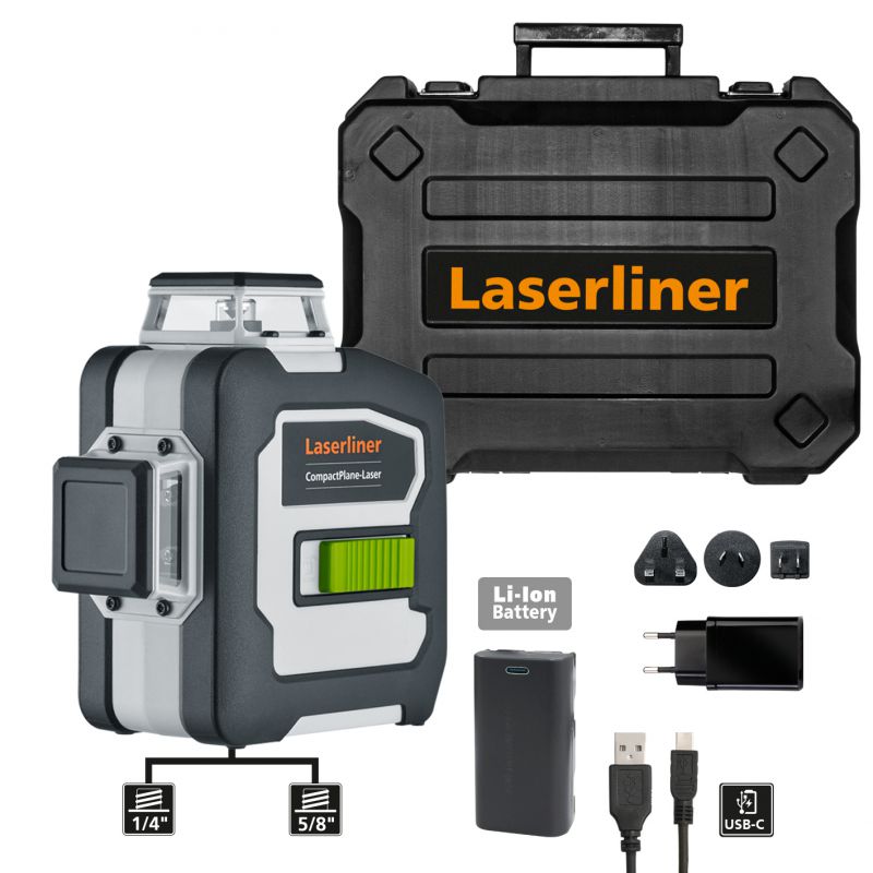 Laserliner Blackline Laserliner Dreidimensionaler Laser CompactPlane-Laser 3G Pro - 036.295A