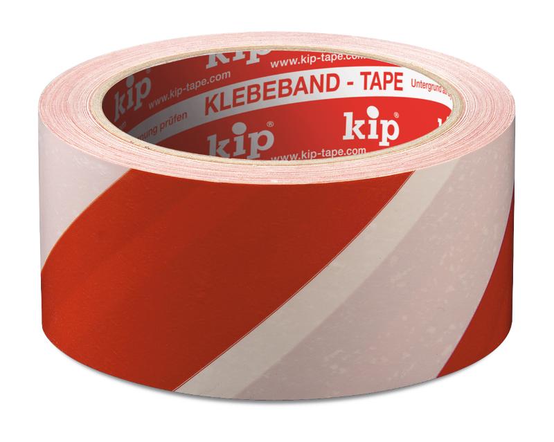 KIP 339 PVC-Warnband rot/weiß 60mm x 66m (30 Rollen) - 339-55
