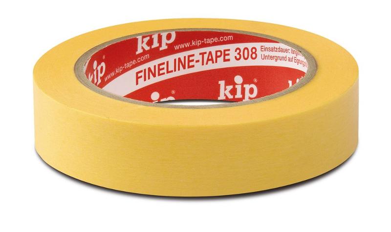KIP 308 Fineline-Ecken WASHI-TEC® - gelb, 60 FineLine-Ecken pro Rolle (24 Rollen) - 308-99