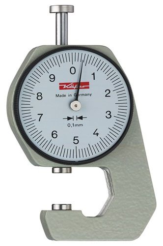 Käfer Taschendickenmessgerät (0-10 mm Ablesung 0,1 mm / plan 6,35 mm) - 20001