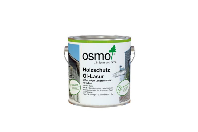 Osmo Holzschutz Öl-Lasur Effekt Onyxsilber 2,50 l - 12100249