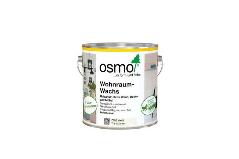 Osmo Wohnraum-Wachs Weiß Deckend 2,50 l - 13100231