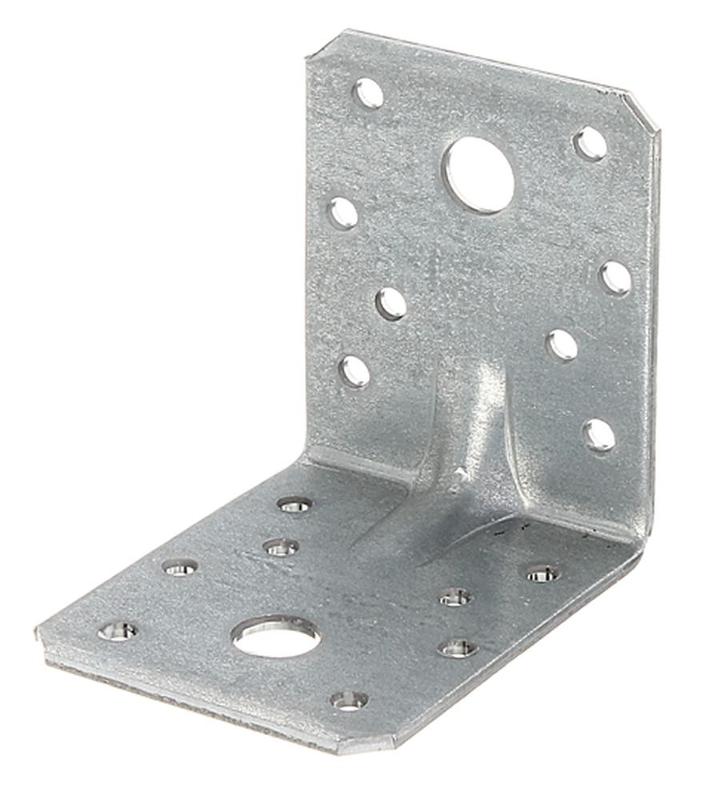 Winkelverbinder 60 x 60 x 40 mm Stahl Bauwinkel Montagelöcher Möbelwinkel