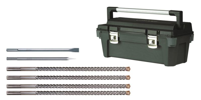 DeWalt 4SDS-max Bohrer und 2Meißel im Koffer - SDSMAXKIT-DE