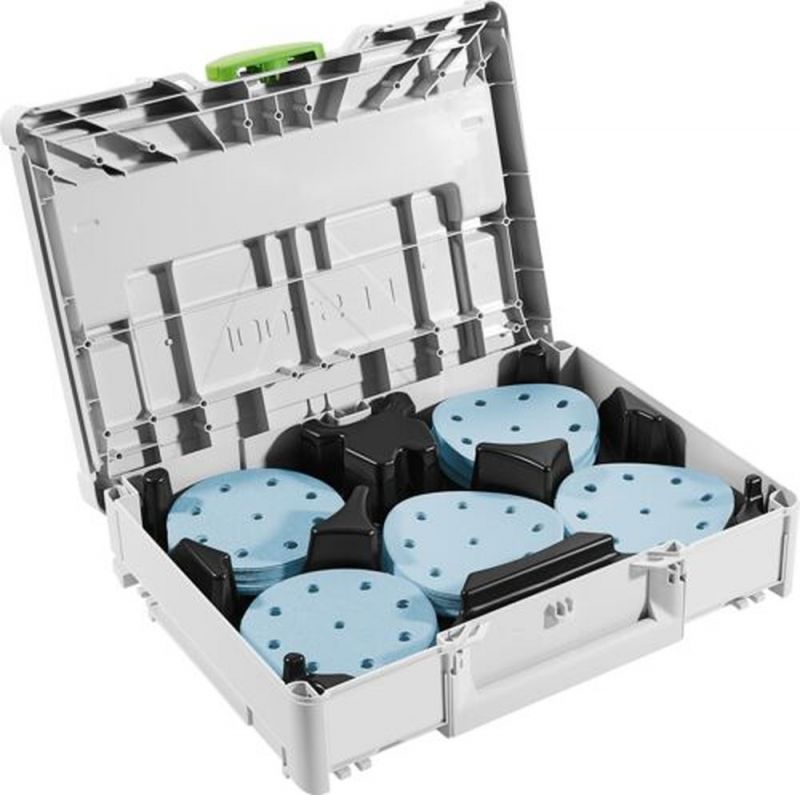 Festool Verbrauchsmaterial 3 FESTOOL Schleifmittel-Systainer³ Granat SYS-STF D125 GR-Set - 578193