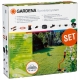 GARDENA 02707-20 Komplett-Set mit Versenk-Viereckregner R 140